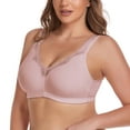 thumbnail image 1 of Women Full Coverage Non Padded Wirefree Plus Size Minimizer Cotton Bra 44C, 1 of 7