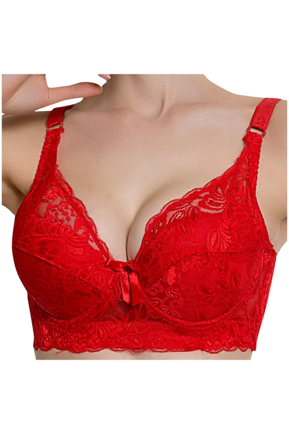 Women Full Cup Bras Breathable Comfort Floral Lace Full Coverage Non Padded Underwired Bra