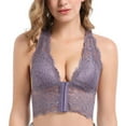 thumbnail image 1 of Women Full Cup Ultra-Thin Bra Women Front Buckle Seamless Vest Lace Bra Large Size Underwear Adjustable Sports Breathable Padded Bra, 1 of 11