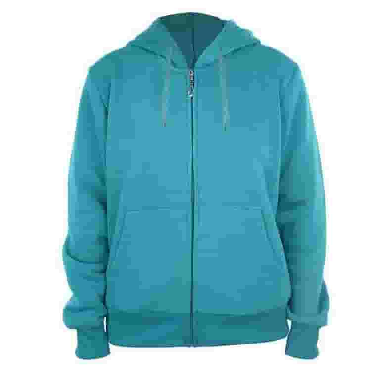 NEEDLES|HOODIES/ZIP-UPS (Track Hoody TURQUOISE (OT234)) Women Full Zip Fleece Hoodie Sweatshirts, Turquoise - Small