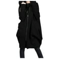 thumbnail image 1 of Women Full Zip Hoodie Ladies Long Cardigan Hooded Cardigan Jacket Coat Top Dress, 1 of 2