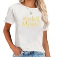 thumbnail image 1 of Women Funny Letter Print Tops Casual Short Sleeve Women's Graphic Print Tee, Trendy Short Sleeve Top for Casual Look, 1 of 5