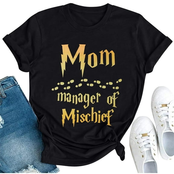 Women Funny Mom T Shirt Manager Shirt Mom Life Tee Fantastic Mama Shirt Magic Mom Shirt Mothers Day Tee Tops