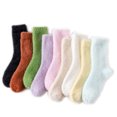 thumbnail image 1 of Women Furry Socks Soft Cozy Fluffy Slipper Socks Winter Warm Cute Mink Fleece Comfort Colored Sleeping Socks, 1 of 5