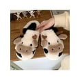 thumbnail image 1 of Women Fuzzy Plush Animal Slippers Winter Warm Cozy House Slippers Soft Thick Sole Indoor Outdoor Shoes, 1 of 10