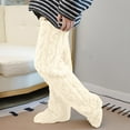 thumbnail image 1 of Women Fuzzy Thigh High Socks Women's Christmas Leg Warmers Winter Thigh High Socks for Women Girls Snuggle Socks Women, 1 of 5