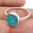 thumbnail image 1 of Women Gift Natural Turquoise 925 Sterling Silver Cocktail Ring, 1 of 2