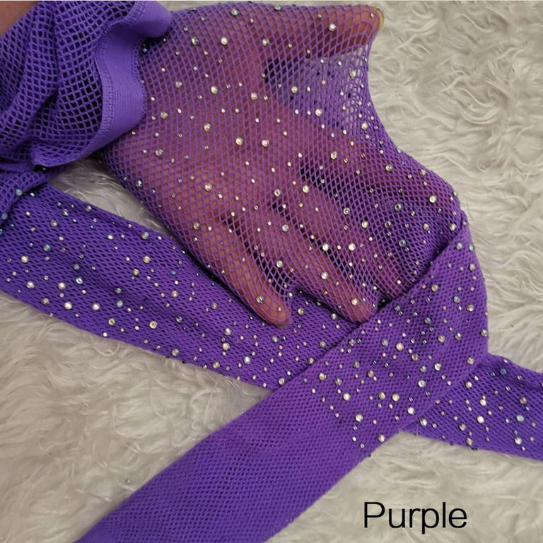 Fishnet Stockings Glitter Purple Fishnet Stockings Glitter Purple
