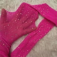 thumbnail image 1 of Women Girl Acrylic Thin Glitter Small Mesh Fishnet Tights Stockings Shiny Pantyhose ROSE RED, 1 of 8