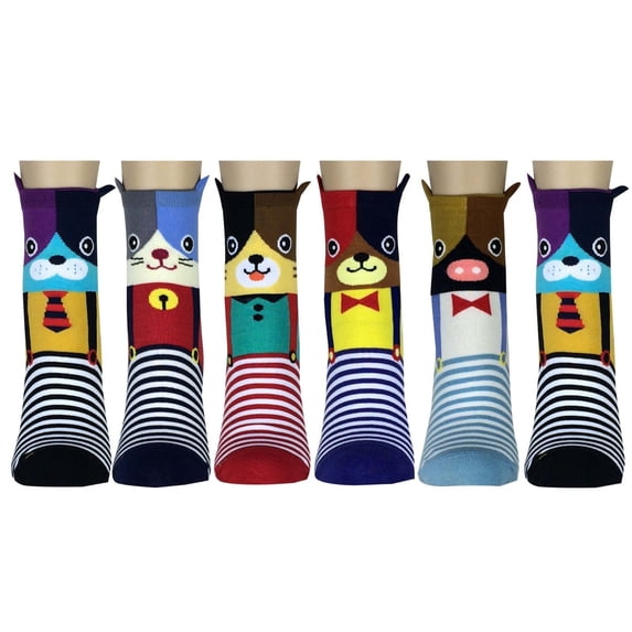 Women Girl Cartoon Animal Design Lovely Novelty Cute Casual Cotton Socks Gift Idea