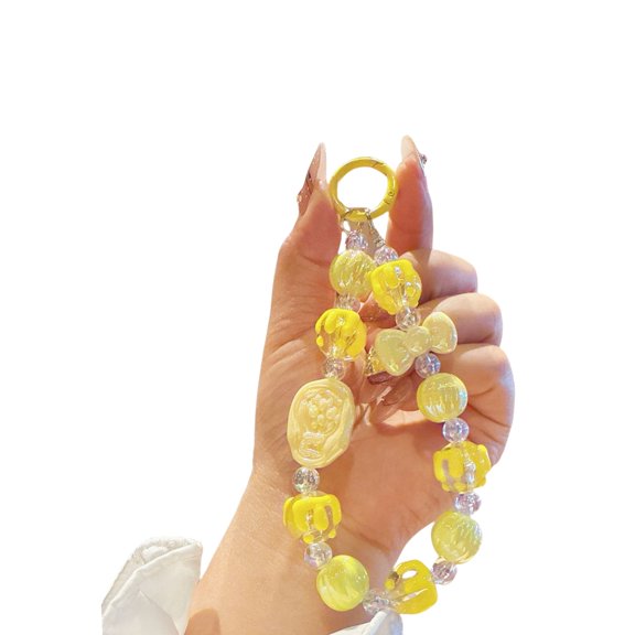 Women Girls Cellphone Pendant Mobilephone Hanging Cord Elegant Handmade Beaded Telephone Strap Jewelry Fashion Accessory