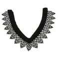 thumbnail image 1 of Women Girls Detachable Fake Collar Lapel Floral Shirt False Collar Choker Black, 1 of 4