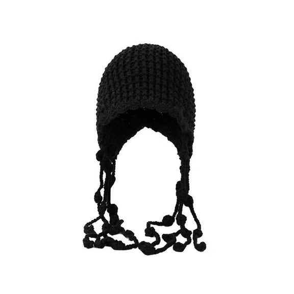 Women Girls Knitted Beanie Hat Crochet Braided Knit Warmer Cap Skiing Snowboarding Ear Flap Hats