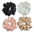 thumbnail image 1 of Women Girls Large satin Scrunchies XL Silk Jumbo Scrunchie for Thick long Hair Oversized Giant Scrunchy Hair Ties, 1 of 7