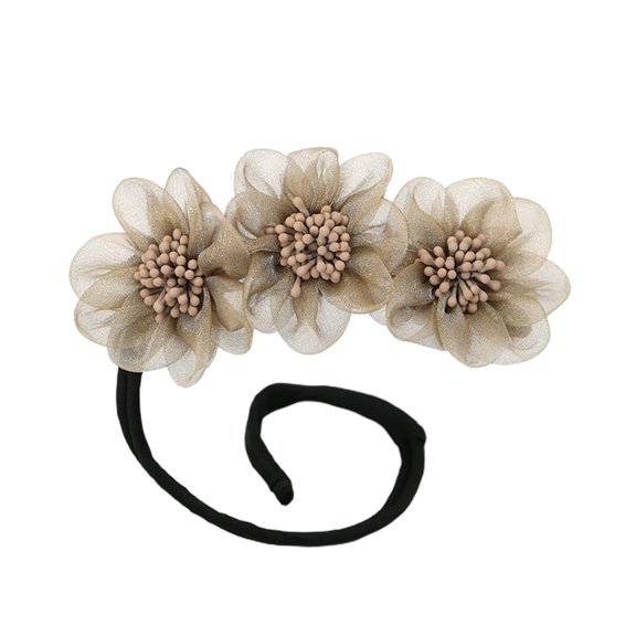 Women Girls Lazy Hairpin, Fashion Flower Half Ball Hairpin Headdress for Sport Wedding Daily Wear 7 Colors