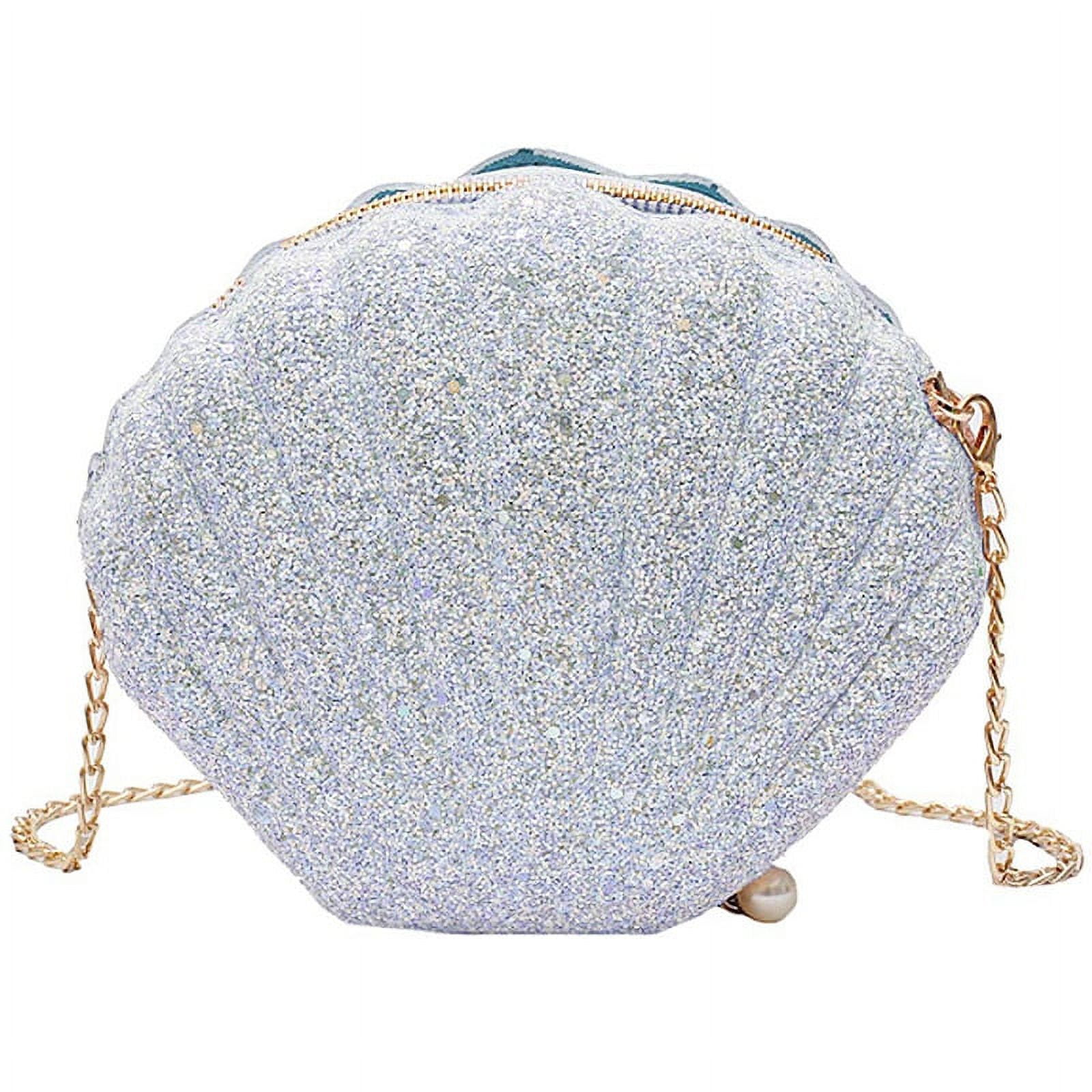 Claire's Silver Sequin Quilted Crossbody Bag | Hamilton Place