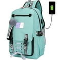thumbnail image 1 of Women Girls School Bag Waterproof Teenage Backpack with Anti Theft Lock USB Port College Bookbags Student Laptop, 1 of 10