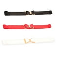 thumbnail image 1 of Women Girls Waist Band Stylish Adjustable Bow Knot with Buckle Leash PU Straps Belts, 1 of 6