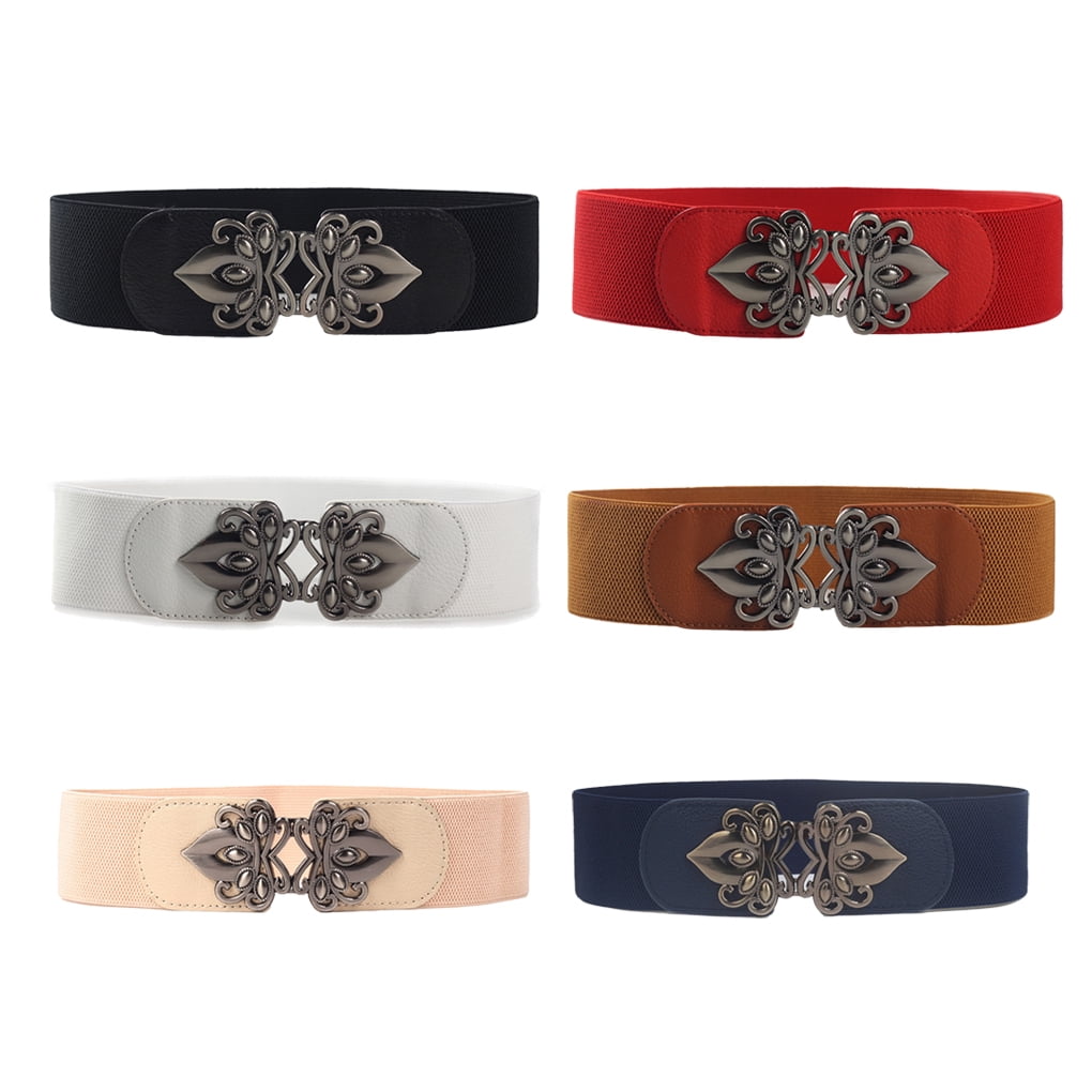 Women Girls Waistband Adjustable Universal Leash Wide Faux  display picture 3