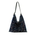 thumbnail image 1 of Women Glitter Sequin Shoulder Tote Bag Ladies Large Capacity Shiny Shopping Bag Pouch, 1 of 6