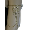 thumbnail image 1 of Women Gold Metal Upper High Arm Cuff Bracelet Scorpion Bling Fashion Jewelry, 1 of 1