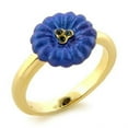 thumbnail image 1 of Women Gold White Metal Ring with Top Grade Crystal in Montana - Size 6, 1 of 1