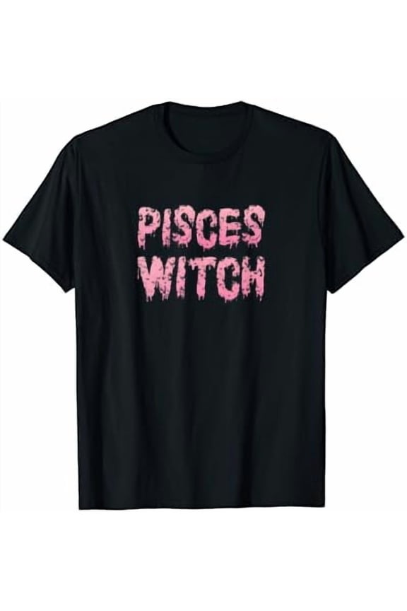 Women Goth Pisces Witch Zodiac Sign Kawaii Pastel Gift Ready Design For Casual Style T-Shirt, Size S-5XL