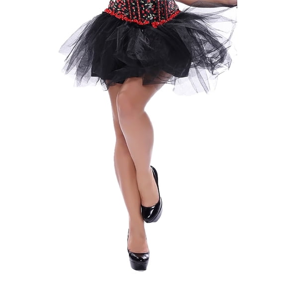 Grebrafan Women Gothic Classic Short Tutu Skirt Black XS