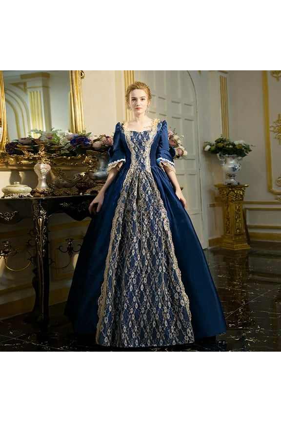 Women Gothic Wedding Ball Gown Prom Dress Short Sleeve Vintage Dress for Women