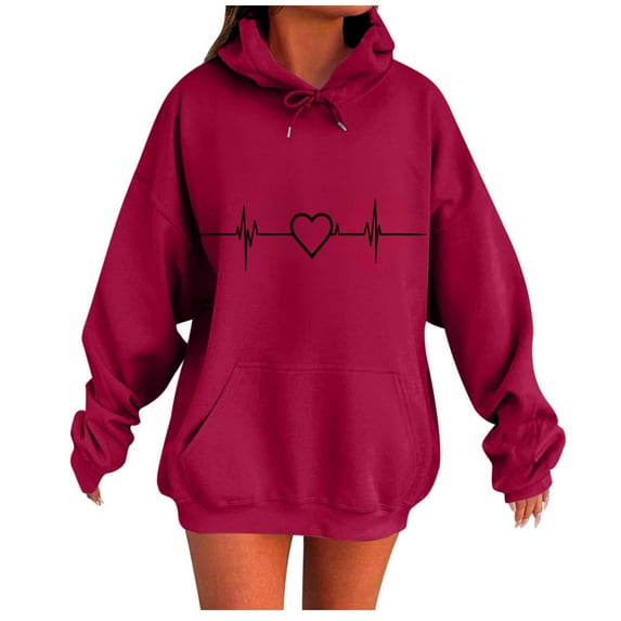 Women Gradient Pullover Sweatshirt Drawstring Hooded Tops Pocket Hoodies Long Sleeve Hoodie Shirts Drop Shoulder Hooded Shirt,Fall Fashion Outfits Sweaters Top for Lady