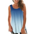 thumbnail image 1 of Women Gradient Tank Tops Sleeveless Pullover Top Loose Flowy Blouses Summer Streewear Top Camisole, 1 of 6