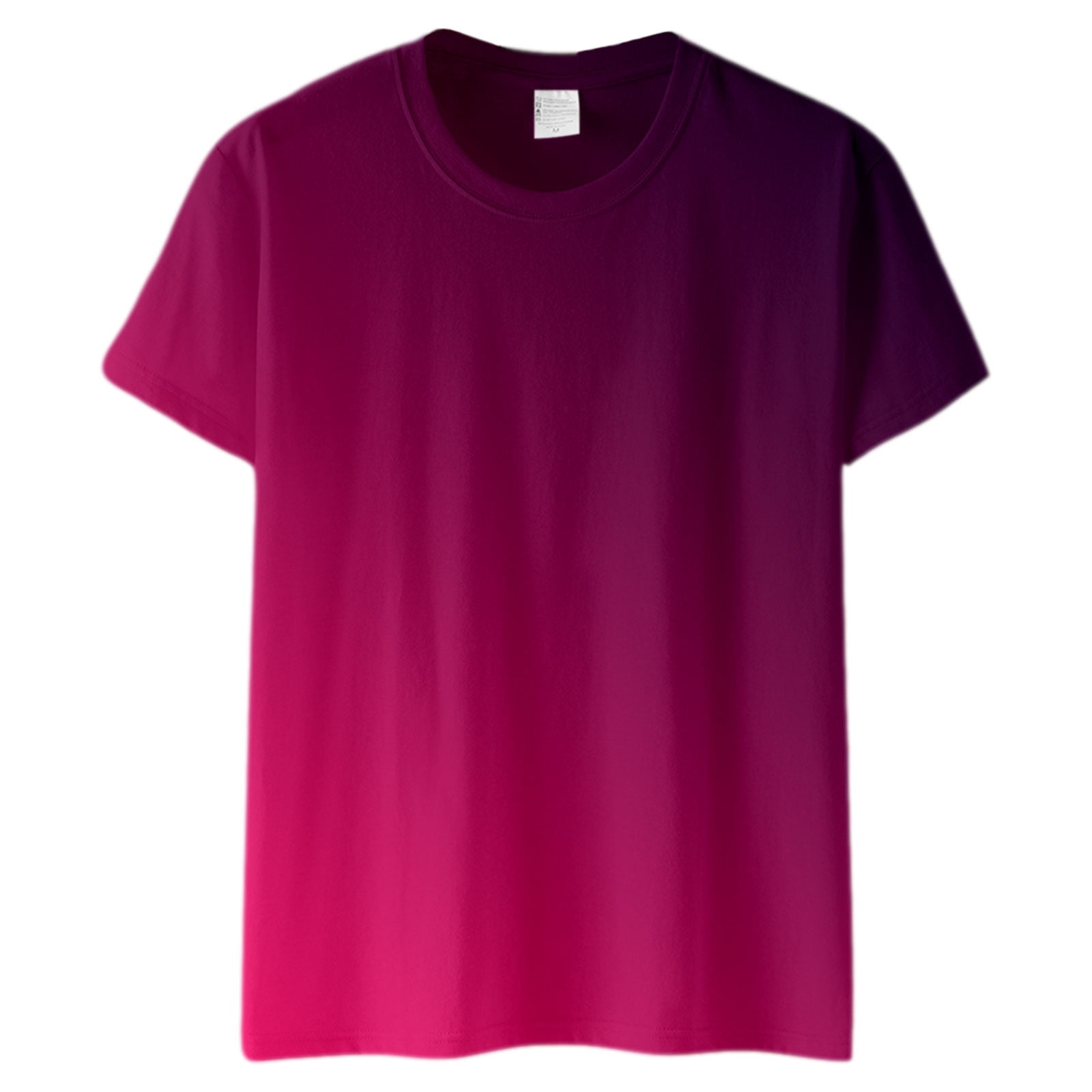 Women's Gradient Top T Shirt Summer Casual O Gradient T Shirt