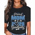 thumbnail image 1 of Women Graduation Mom Graphic Tee T Shirt Top Trendy Comfortable Casual Short Sleeve Crew Neck Celebration Black S-5XL, 1 of 5