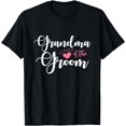 thumbnail image 1 of Women Grandma of the Groom Tees Groomsmen Party T-Shirt, 1 of 4