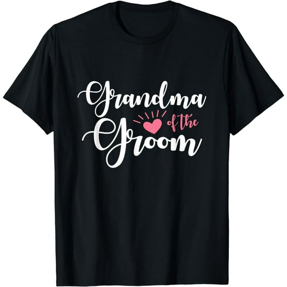 Women Grandma of the Groom Tees Groomsmen Party T-Shirt