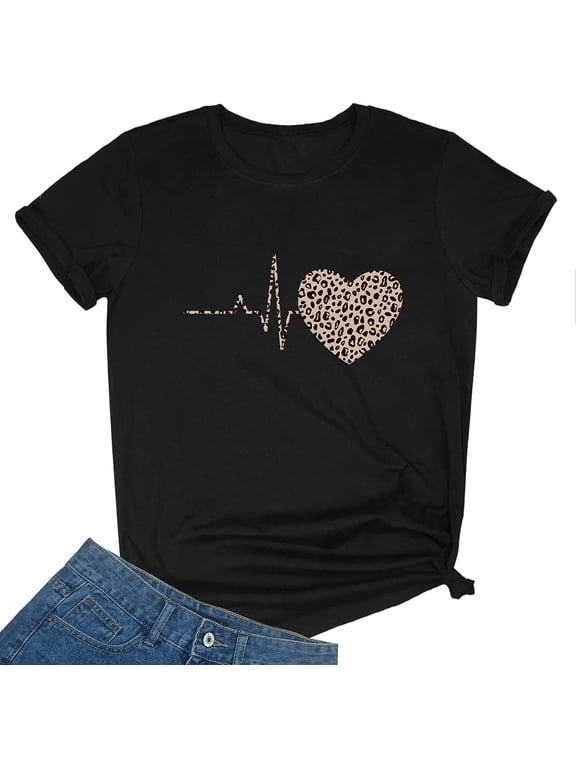 Women Graphic Cute T-Shirts Cotton Tops