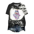 thumbnail image 1 of Women Graphic Tees Cartoon Printed Round Neck Short Sleeve T Shirt Halloween T Shirt Tops, 1 of 6