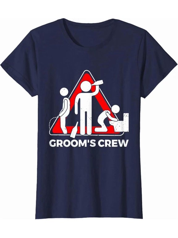 Women Grooms Crew Bachelor Party Wedding Graphic Gift T-Shirt