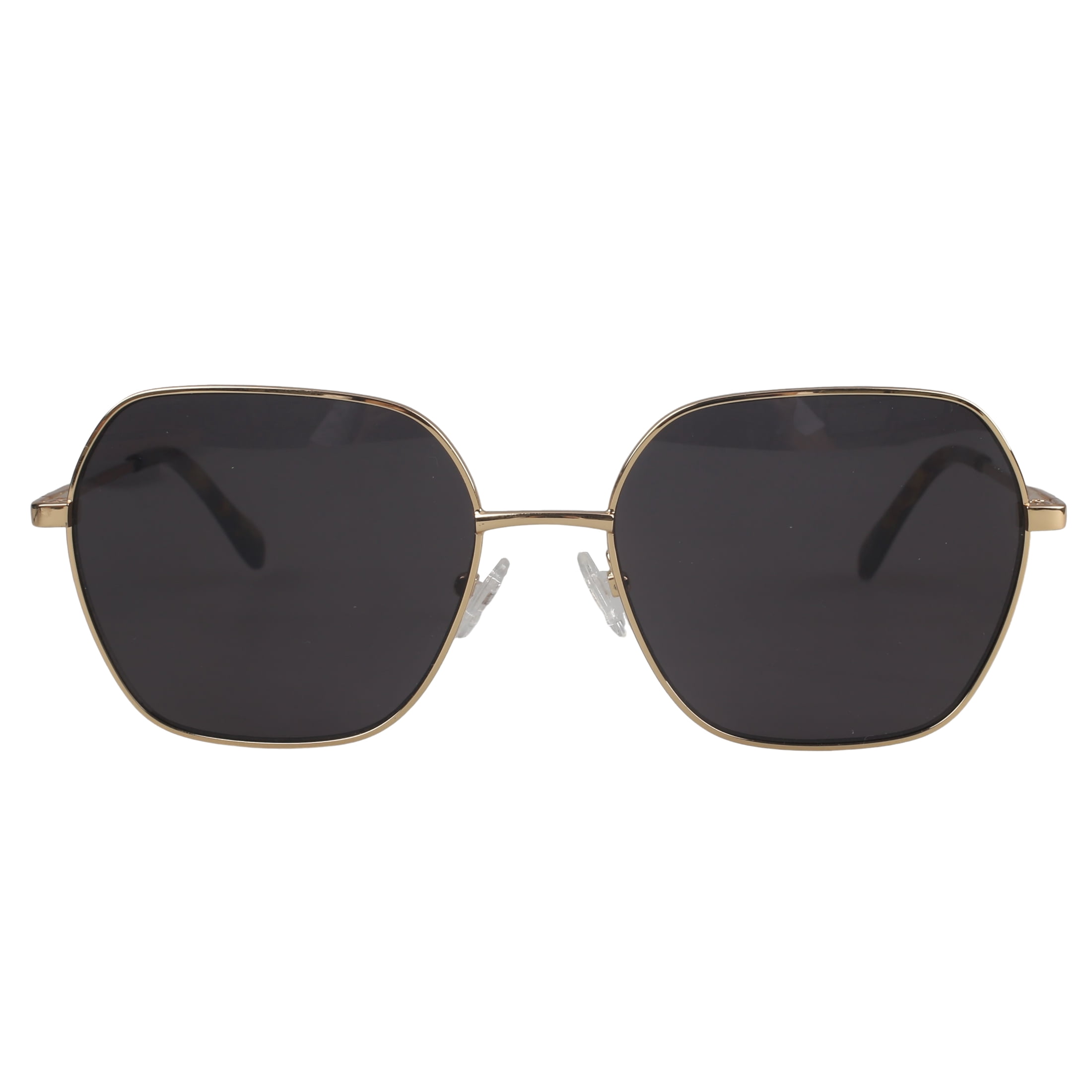 Women HS24 Gold Rush Sunglasses with Case in Full Rim Hexagon Frame