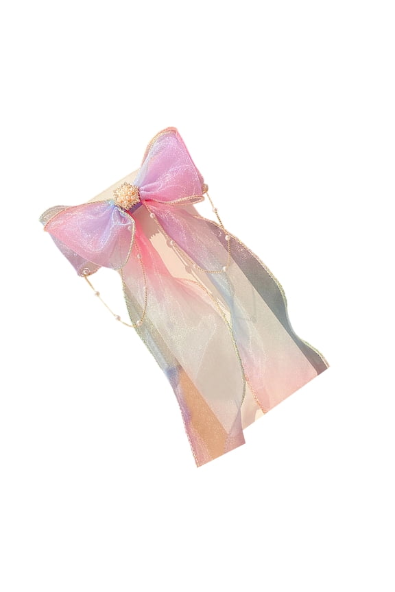 Women Hair Bow Barrette Hair Clip 2000s Trend Side Clip Fashionable Elegant Sweet Bowknot Photo Props
