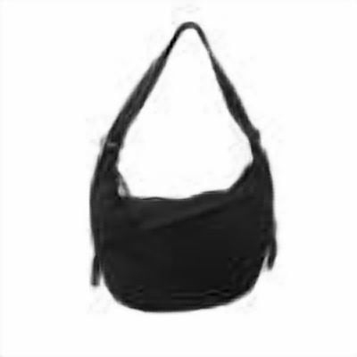 Women Half Moon Bag Large Capacity Simple Tote Bag Shoulder Purse Fashion Bag (Black)