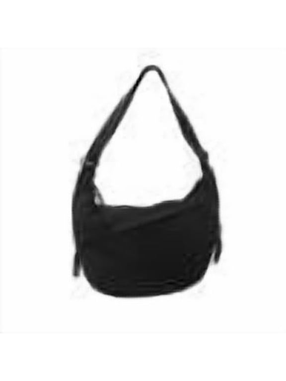 Women Half Moon Bag Large Capacity Simple Tote Bag Shoulder Purse Fashion Bag (Black)