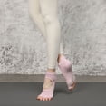 thumbnail image 1 of Women Half Toe Ballet Yoga Socks Non-Slip Peep Toe Anti-Slip Pilates Ankle Grip Fitness Five Fingers Sport Socks, 1 of 15