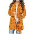 thumbnail image 1 of Women Halloween Casual Printed Cardigan Long Sleeve Funny Outerwear Tops Sweater Lightweight Fall Fashion, 1 of 6