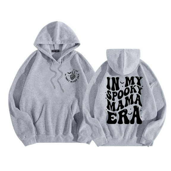 Women Halloween Graphic Printed Hoodie Long Sleeve Pullover Sweatshirt Casual Comfortable Blouse Top for Day