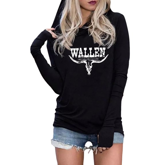 Women Halloween Hoodies Funny Ghost Face Graphic Long Sleeve Sweatshirts Lightweight Spooky Season Trendy Comfy Tunics Black 2 L