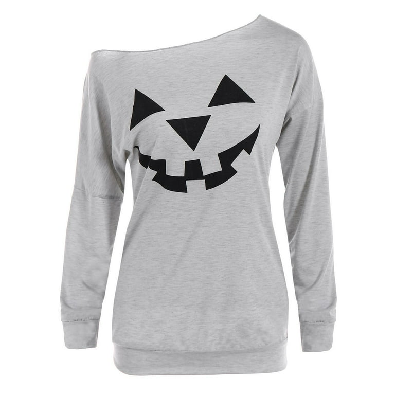 Printed Long Sleeve Off Shoulder Sweatshirt Printed Long Sleeve Off Shoulder Sweatshirt