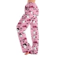 thumbnail image 1 of Women Halloween Pajama Pants Pumpkin Ghost Print Elastic High Waisted Lightweight Soft Long Bottoms Lounge Pants 2XL, 1 of 6