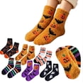 thumbnail image 1 of Women Halloween Socks,Cute Printed Mid‑Calf Holiday Daily Socks, 1 of 6