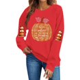 thumbnail image 1 of Women Halloween Sweatshirt Ghost Pumpkin Printed Round Neck Pullover Shirts Long Sleeved Loose Cute Spooky Fall Casual Sweatshirt, 1 of 5